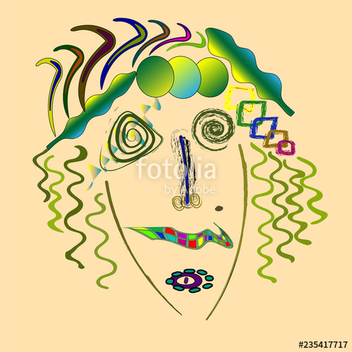 Abstract Portrait Of Marilyn Monroe, Abstract Portrait Of Modern 500x500 Abstract Portrait Of Marilyn Monroe, Abstract Portrait Of Modern