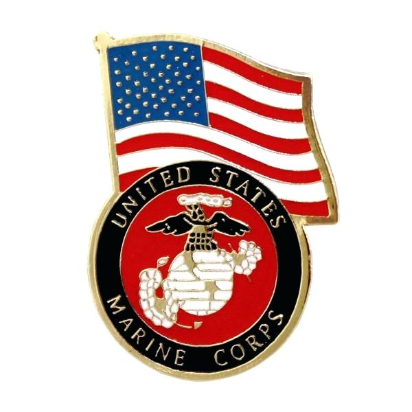 United States Marine Corps Emblem Flag With Lapel Pin Vector 600x600 United States Marine Corps Emblem Flag With Lapel Pin Vector