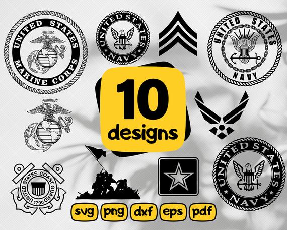 Marine Corps Army Marine Us Army Veteran Etsy 570x456 Marine Corps Army Marine Us Army Veteran Etsy