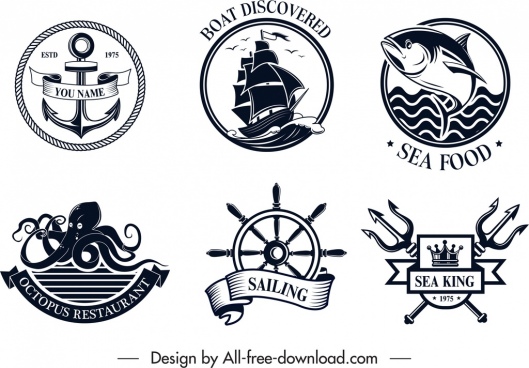 529x368 Marine Vintage Logo Free Vector Download