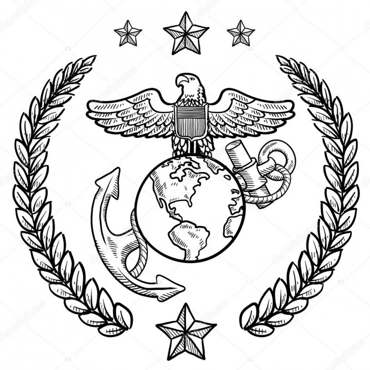 1473x1473 Usmc Marine Corps Logo Vector Soidergi