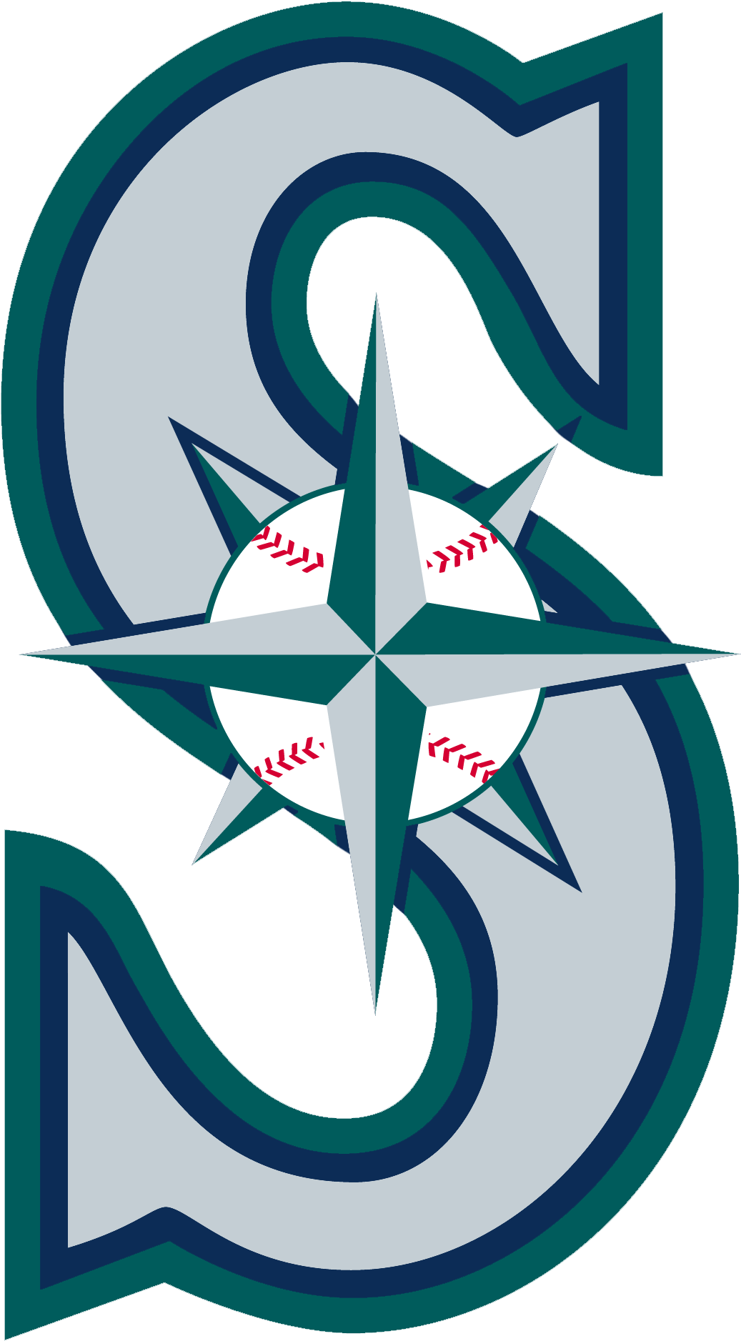 1037x1877 Hd Seattle Mariners Logo Png Transparent Vector