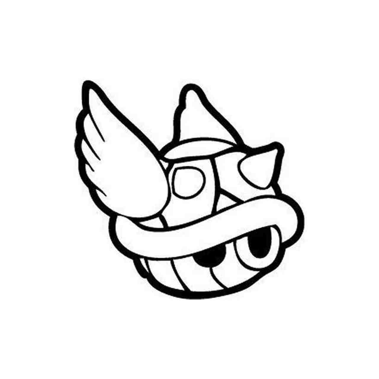 1280x1280 Super Mario Kart Blue Koopa Shell Decal Sticker