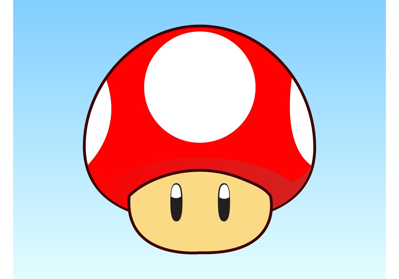 Mario Mushroom Vector at Vectorified.com | Collection of Mario Mushroom