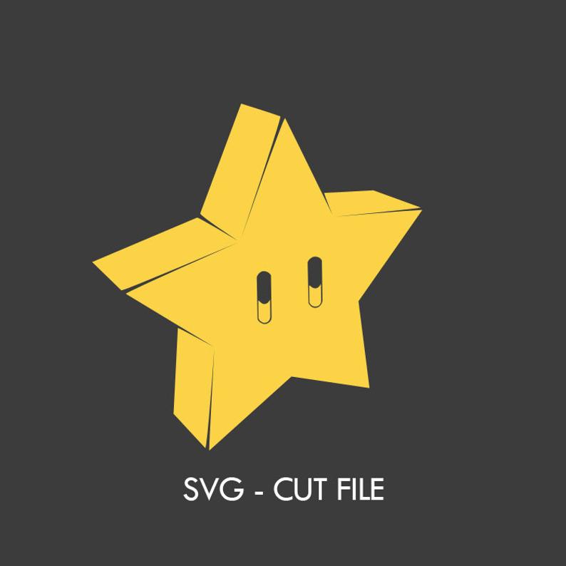 794x794 Super Mario Star Vector For Decals Etsy