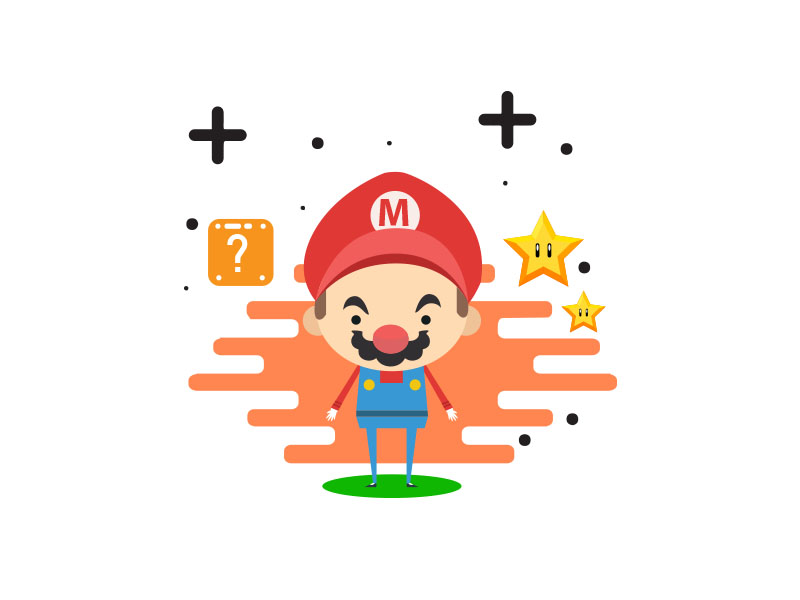 800x600 Mario Vector Design