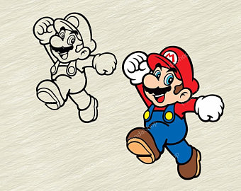 340x270 Super Mario Vector Etsy