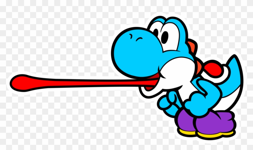 840x497 Light Blue Paper Yoshi Vector