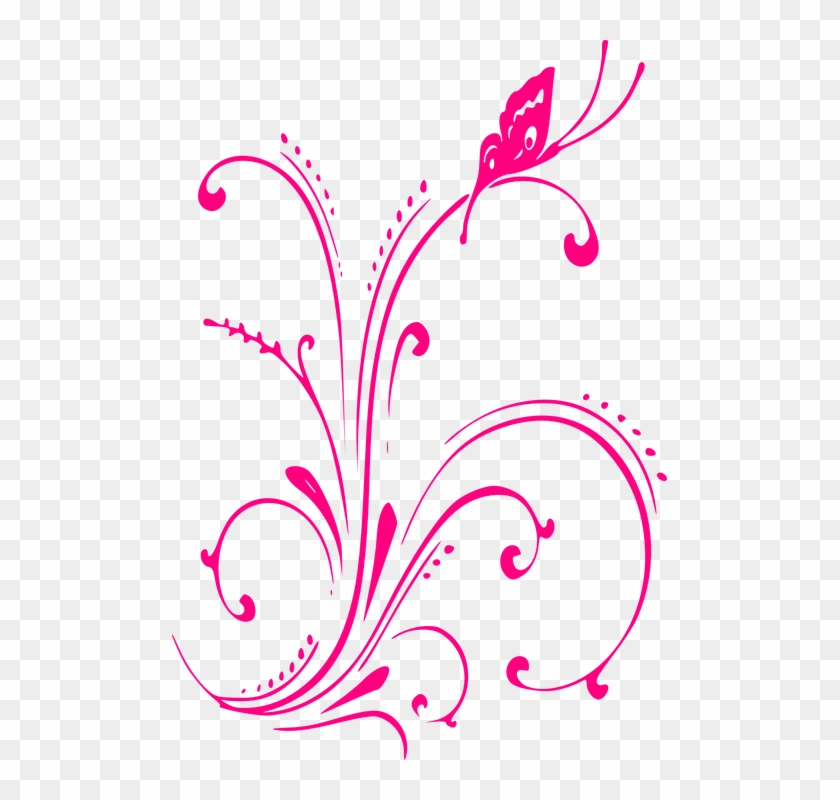 840x800 Mariposa Rosa Vector Png