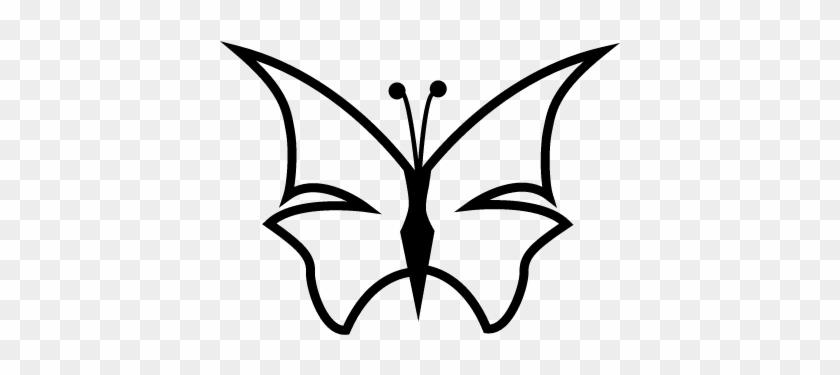 840x375 Sharpen Butterfly Outline Shape Vector