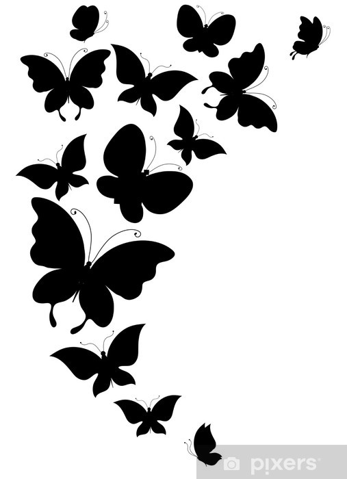 507x700 Vinilo Pixerstick Mariposa, Mariposas Vector