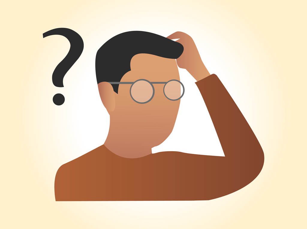 1024x765 Man With Question Mark Vector Art Graphics