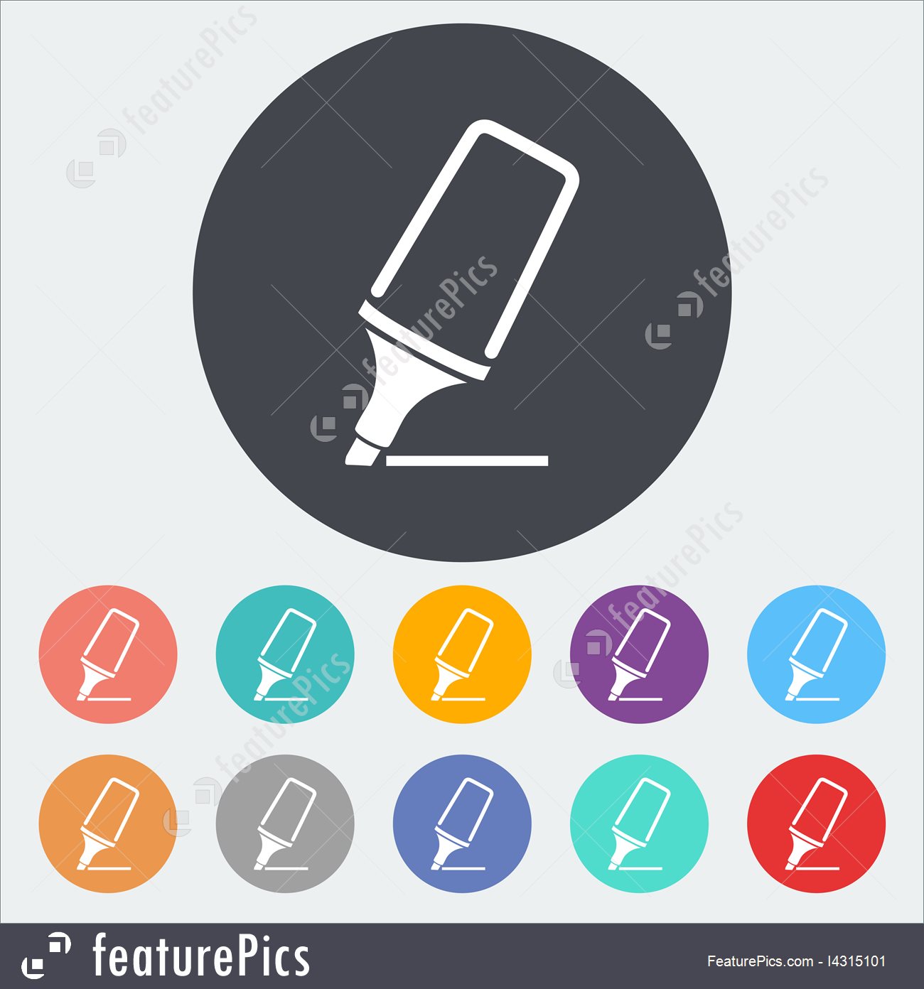 1300x1392 Illustration Of Marker