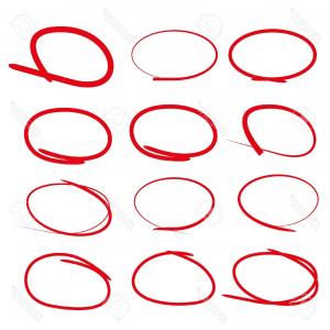300x300 Photostock Vector Red Line Markers Circle Hoodamathrun