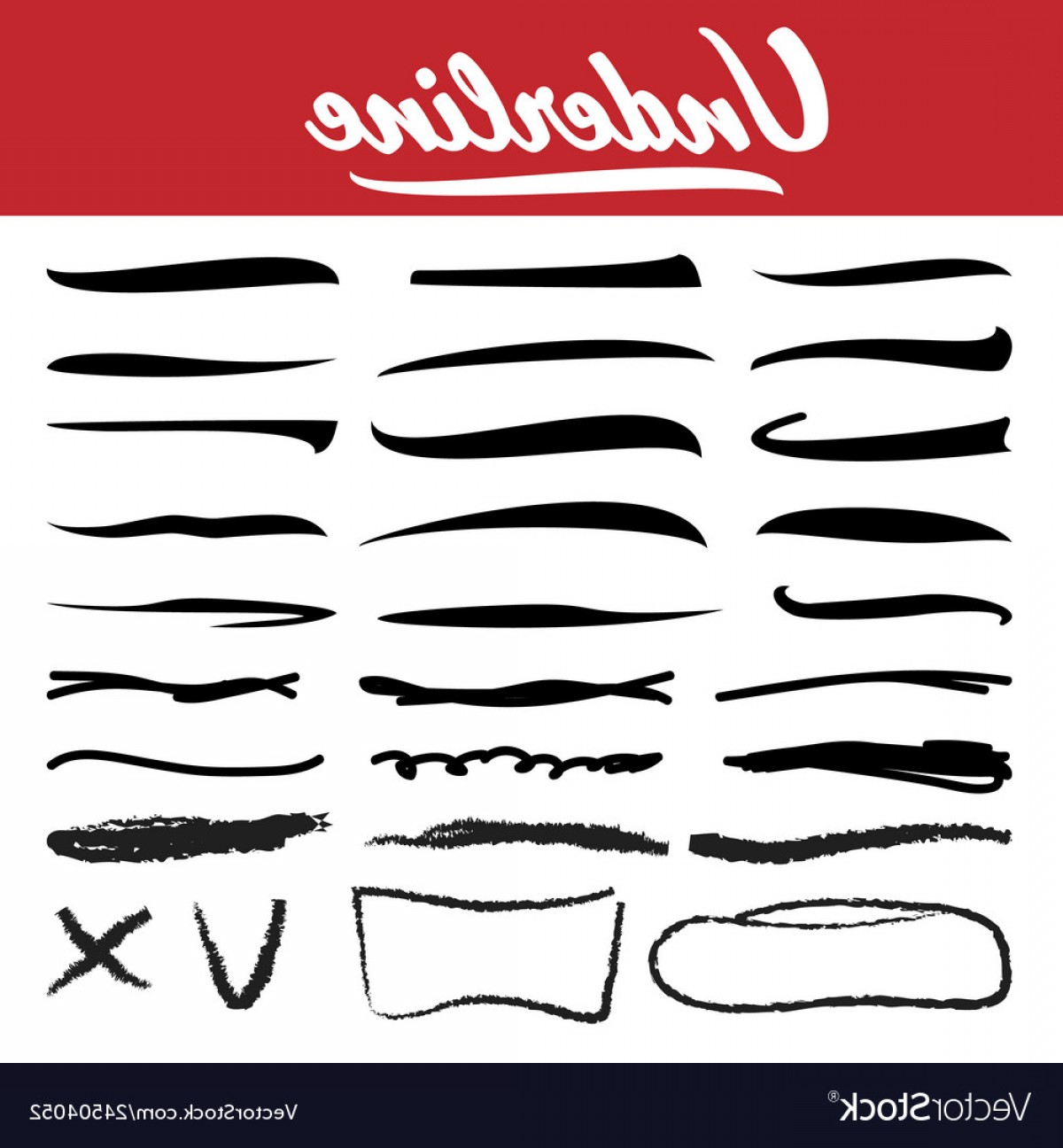 Underline Stroke Set Hand Drawn Marker Vector Catchsplace 1200x1296 Underline Stroke Set Hand Drawn Marker Vector Catchsplace