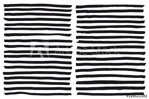 500x334 Black Highlight Stripes, Brush Strokes Drawn With Markers Stylish