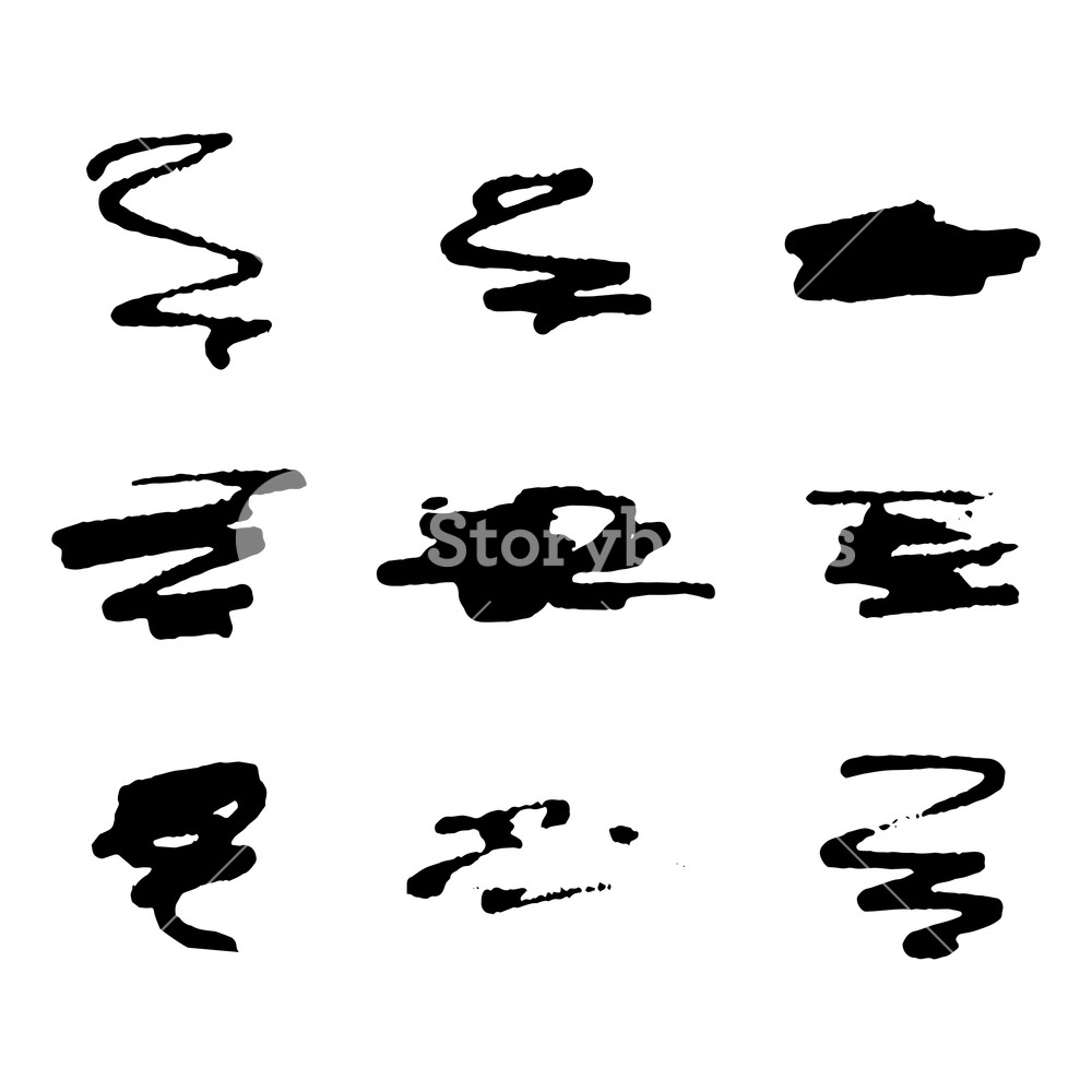 Black Out Hand Drawing Marker Vector Stroke Set Design, Ink 1000x1000 Black Out Hand Drawing Marker Vector Stroke Set Design, Ink