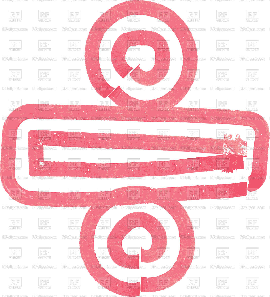 Abstract Division Symbol Made With Red Marker Vector Image 1092x1200 Abstract Division Symbol Made With Red Marker Vector Image