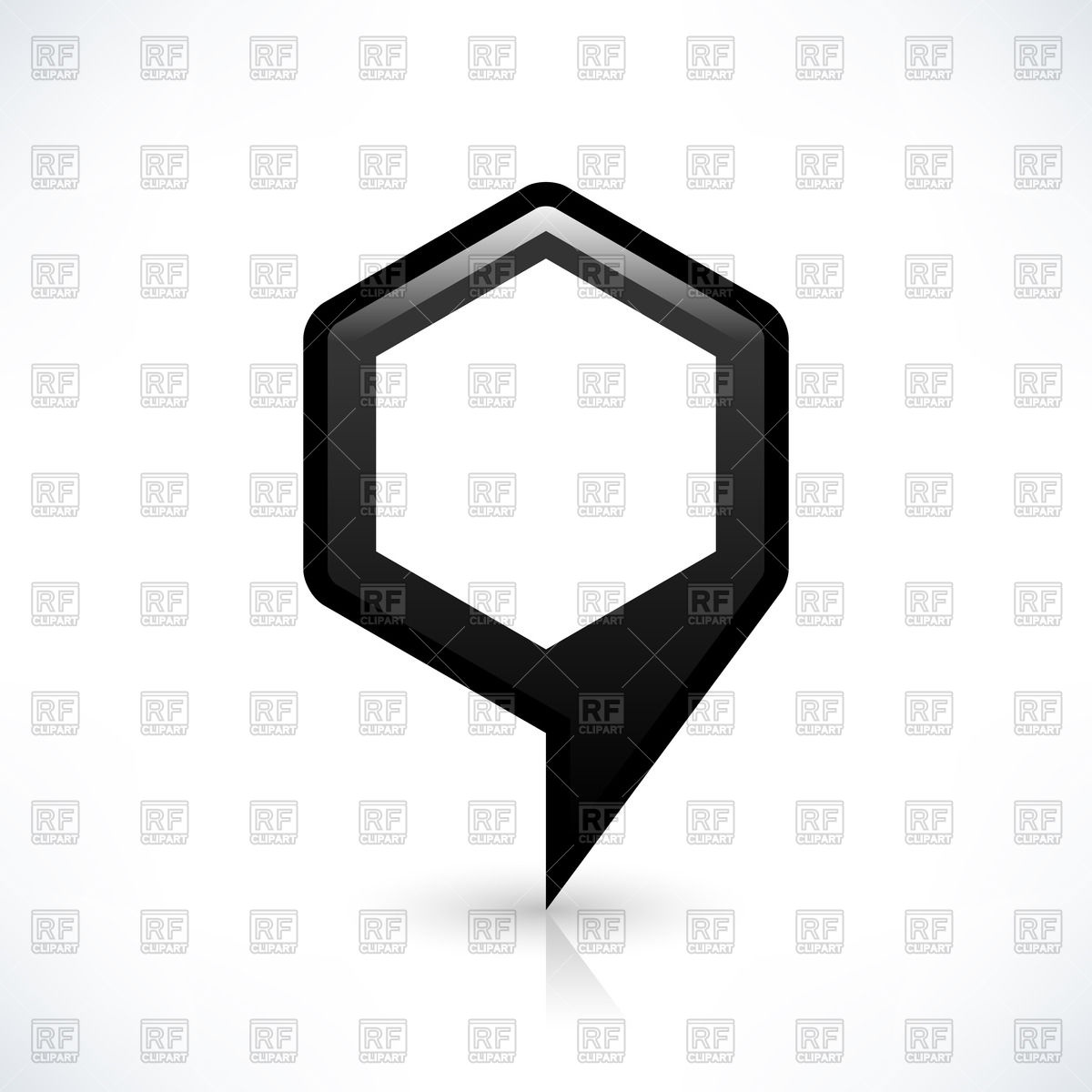 Hexahedral Black Location Marker Vector Image Of Signs, Symbols 1200x1200 Hexahedral Black Location Marker Vector Image Of Signs, Symbols