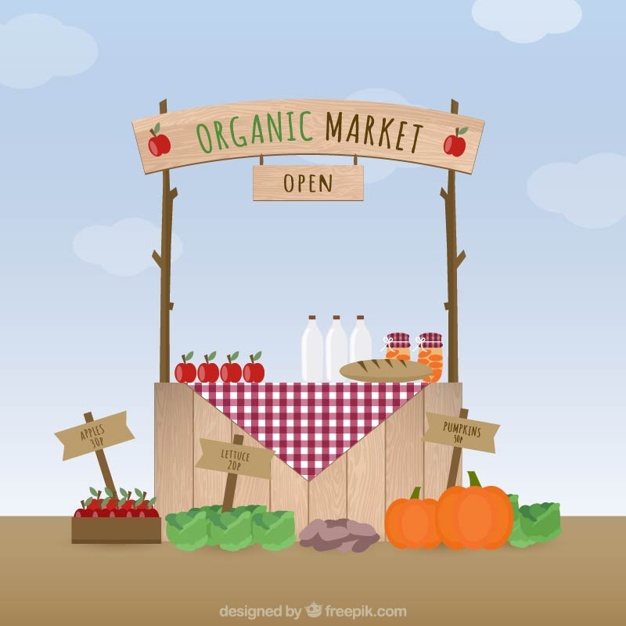626x626 Organic Market Vector Free Download