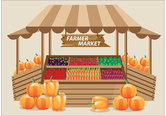 700x490 Farmers Market Vector