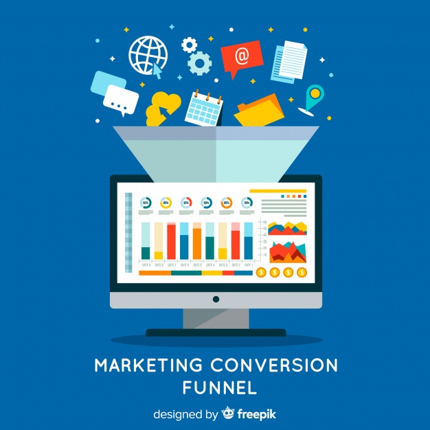 626x626 Marketing Conversion Funnel Vector Free Download
