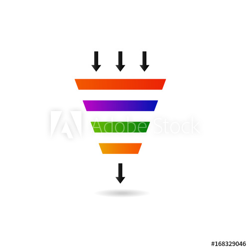 500x500 Marketing Funnel Vector