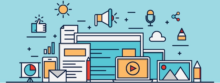 720x271 Content Marketing Vector Social Media Strategies Social Media