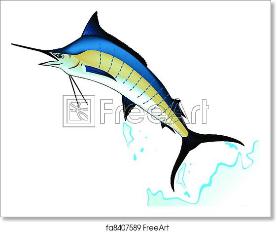 Free Art Print Of Marlin Fish Vector Illustration Of Blue Marlin 560x470 Free Art Print Of Marlin Fish Vector Illustration Of Blue Marlin