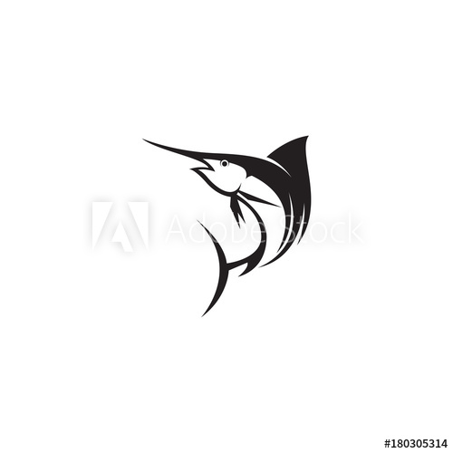 Marlin Fish Vector Logo Template 500x500 Marlin Fish Vector Logo Template