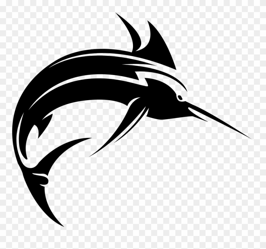 880x823 Sailfish Vector Outline Huge Freebie Download