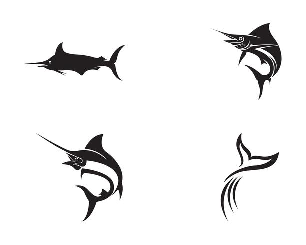 613x490 Marlin Jump Fish Logo And Symbols Icon