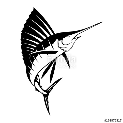 500x500 Graphic Marlin, Vector Stock Image And Royalty Free Vector