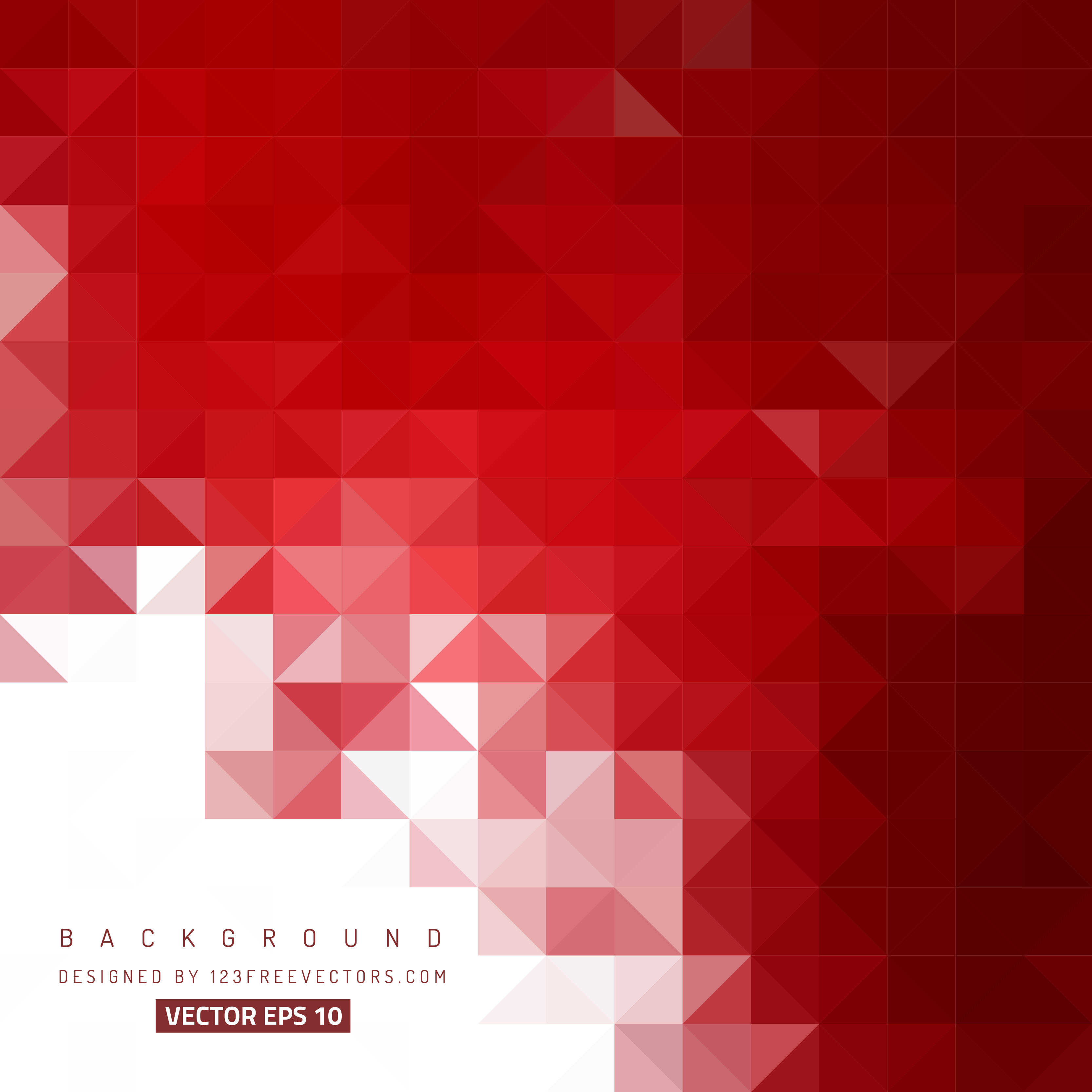 3333x3333 Red Abstract Triangle Background Vector