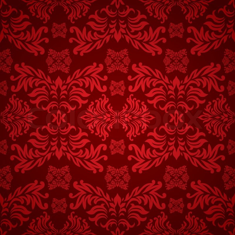 800x800 Red And Maroon Floral Background With Stock Vector Colourbox