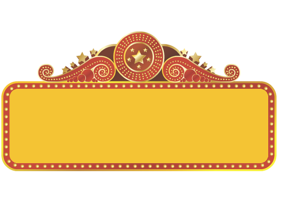 600x428 Marquee Sign Png Vector, Clipart
