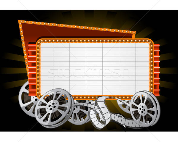 600x480 Movie Marquee Vector Illustration Winner