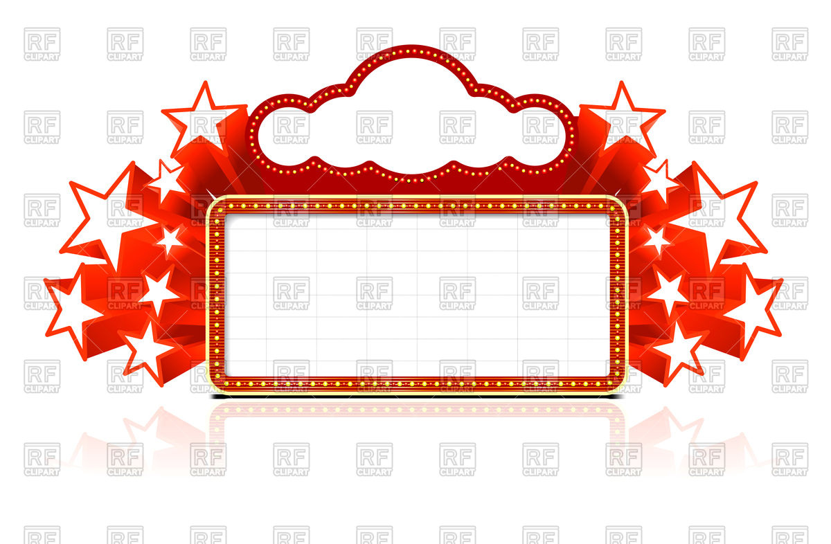 1200x786 Neon Marquee Frame Vector Image Of Borders And Frames