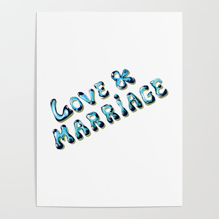 700x700 Love And Marriage Vector Art Poster
