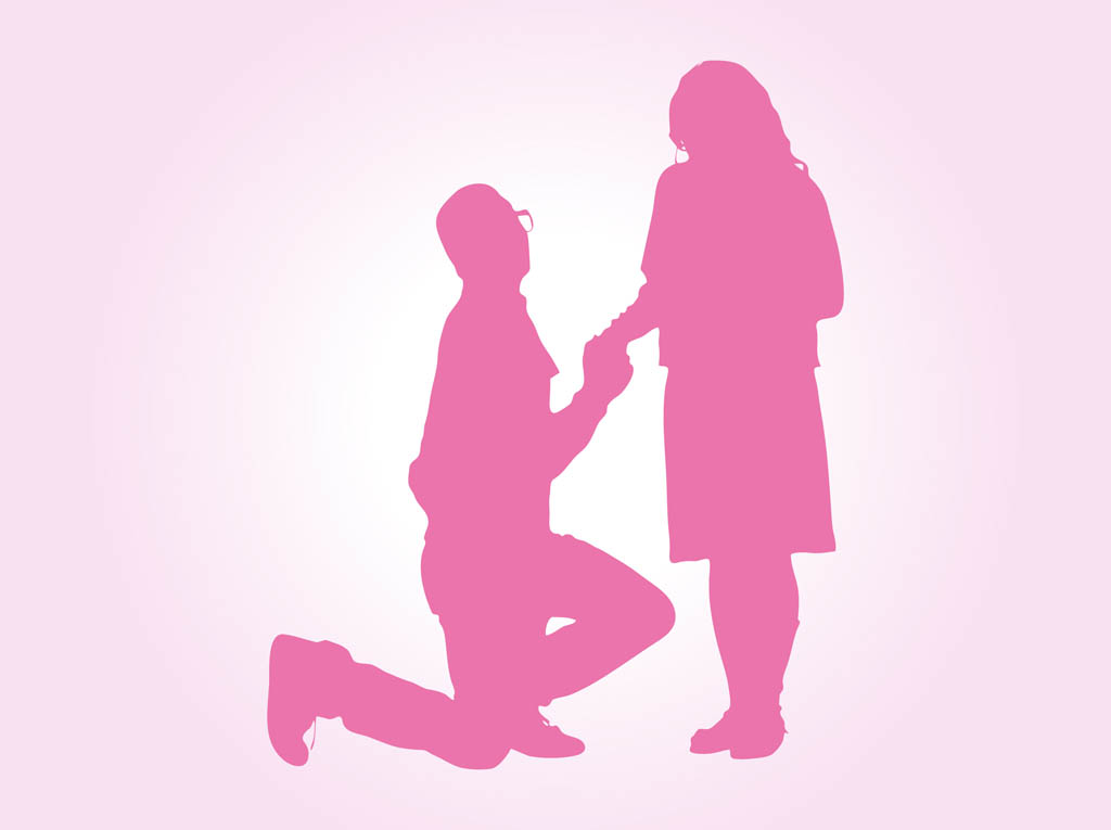 1024x765 Marriage Proposal Vector Vector Art Graphics