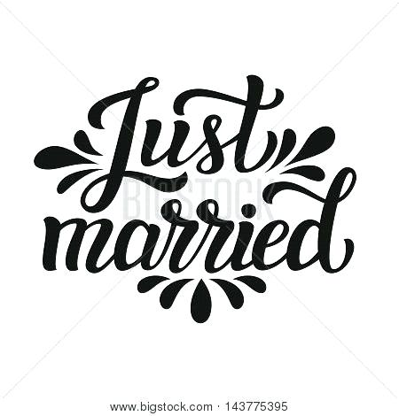450x470 Just Married Vector Photo Free Trial Typography Wedding Template Sign