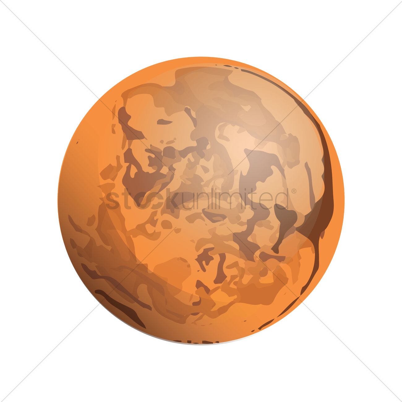 1300x1300 Mars Vector Image