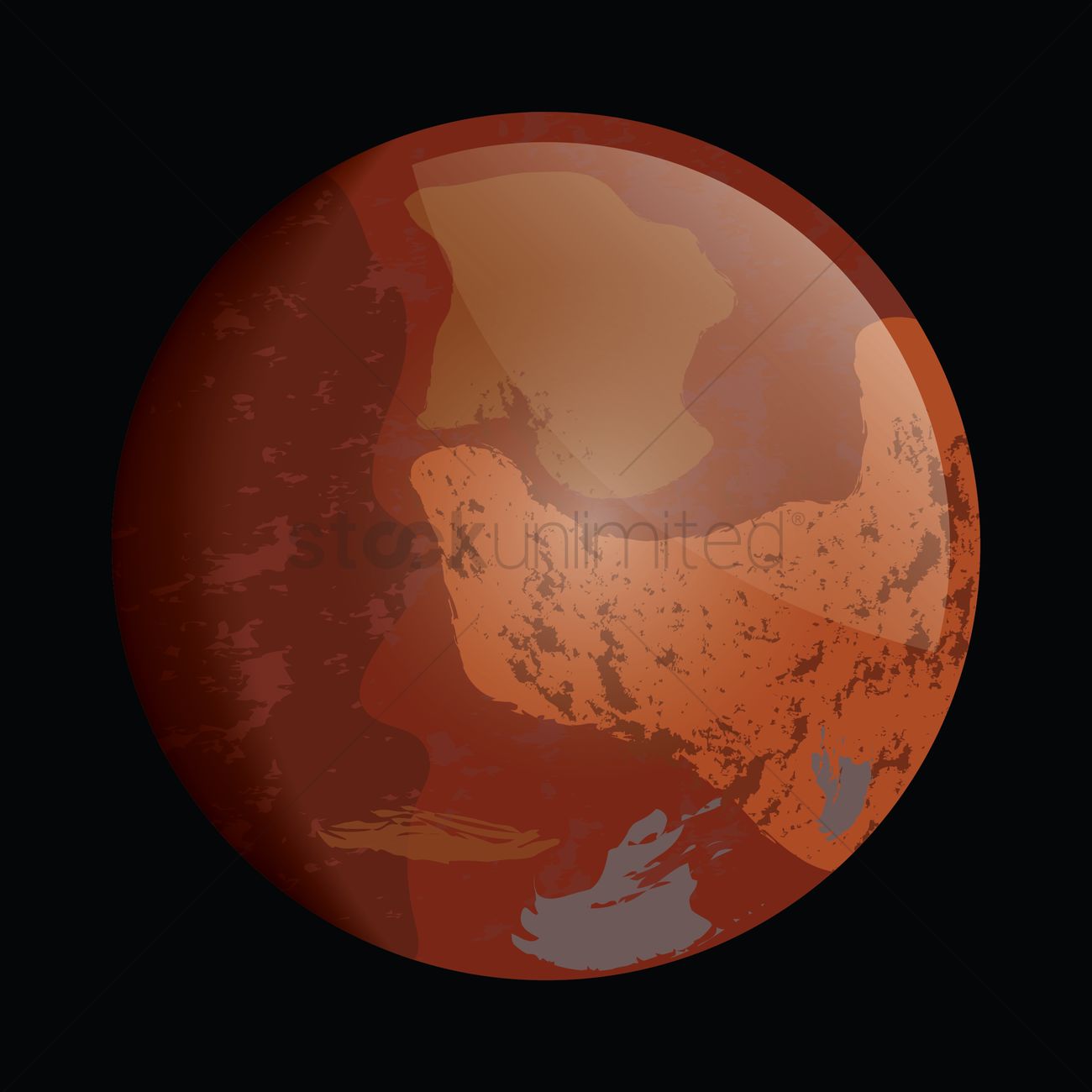 1300x1300 Mars Vector Image