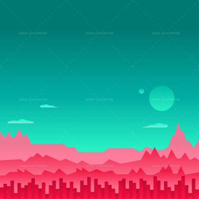 690x690 Arcade Game Background Mars Space Vector