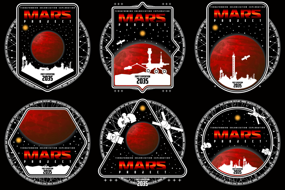 1200x800 Mission To Mars Vector Logo