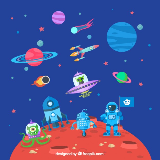 626x626 Astronaut On Mars Vector Free Download