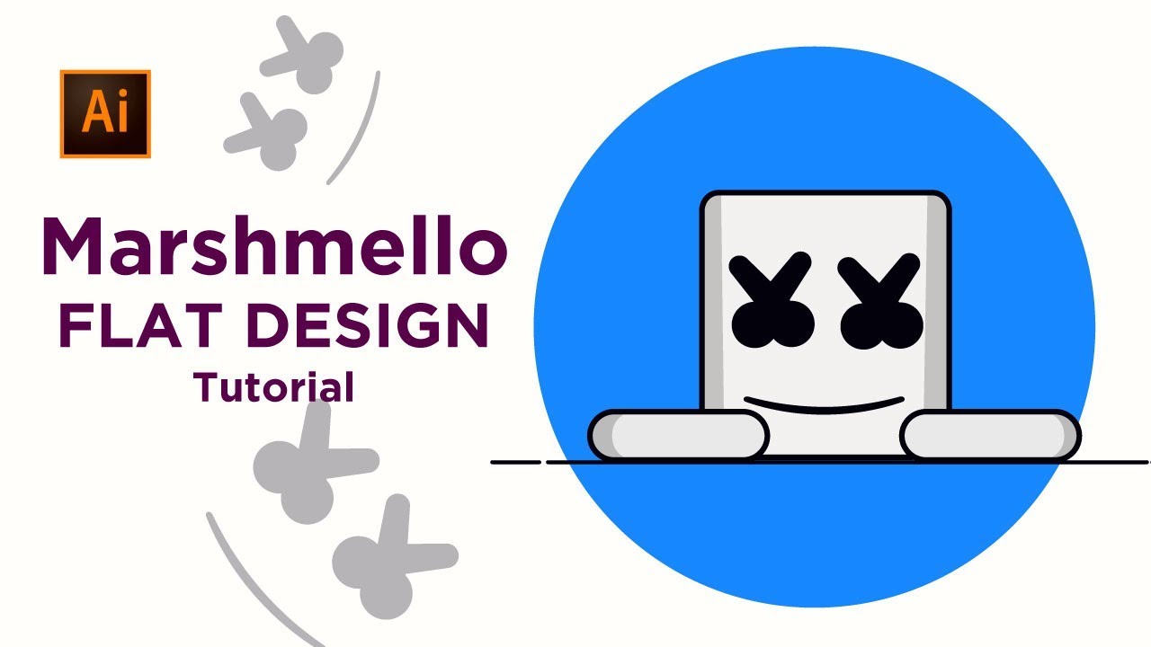 1280x720 Illustrator Tutorial Design Vectormarshmellologo