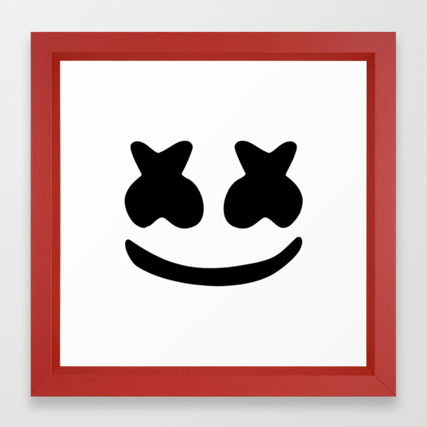 1500x1500 Marshmello Helmet Framed Art Print