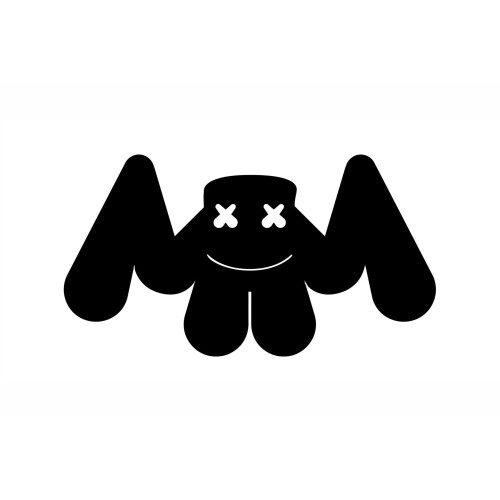 500x500 Marshmello Logo Png Vector, Clipart