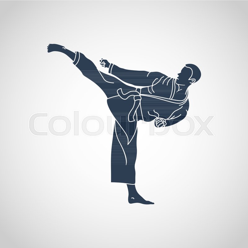 800x800 Martial Arts Vector Logo Icon Stock Vector Colourbox